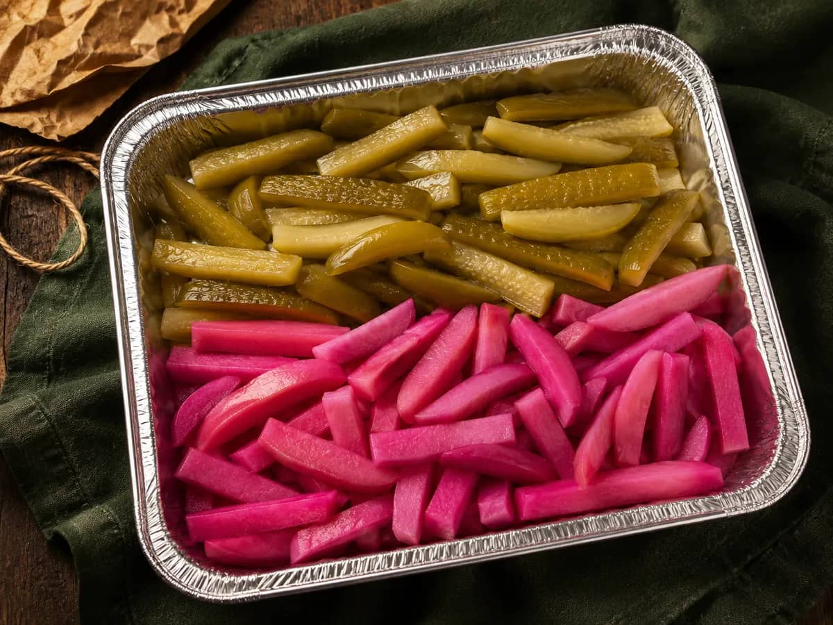 Mixed Pickles & Pickled Turnips