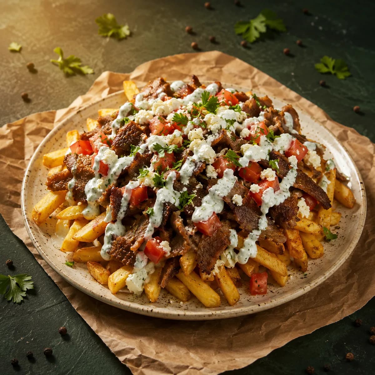 Gyro Fries or Chicken Shawarma Fries